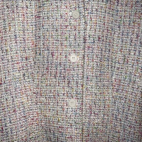 Jones New York Tweed Blazer Colorful Career Jacket Business Casual Size 12 - Picture 3 of 7